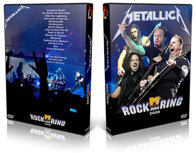 Artwork Cover of Metallica 2008-06-07 DVD Nurburgring Proshot