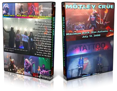 Artwork Cover of Motley Crue 2000-07-12 DVD San Antonio Proshot
