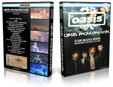 Artwork Cover of Oasis 2009-05-03 DVD Buenos Aires Proshot