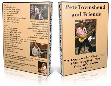 Artwork Cover of Pete Townshend 1998-08-15 DVD Bethel NY Proshot