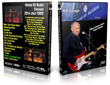 Artwork Cover of Pete Townshend 1999-07-29 DVD Chicago Proshot