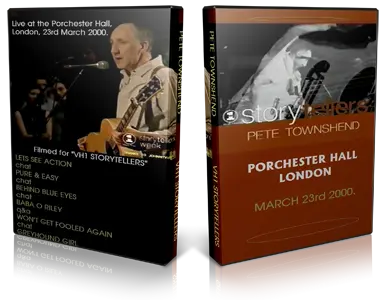 Artwork Cover of Pete Townshend 2000-03-23 DVD London Proshot
