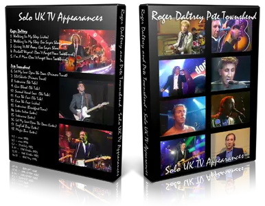 Artwork Cover of Pete Townshend Compilation DVD Solo UK TV Appearances Proshot