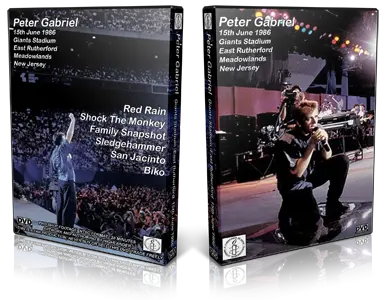 Artwork Cover of Peter Gabriel 1986-06-15 DVD New Jersey Proshot