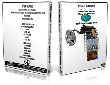 Artwork Cover of Peter Gabriel 1986-09-16 DVD New York City Audience
