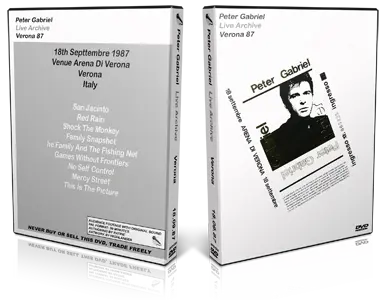 Artwork Cover of Peter Gabriel 1987-09-18 DVD Verona Audience