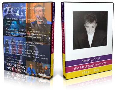 Artwork Cover of Peter Gabriel Compilation DVD The Blackpage Archive Proshot