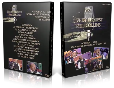 Artwork Cover of Phil Collins 1998-10-02 DVD New York City Proshot