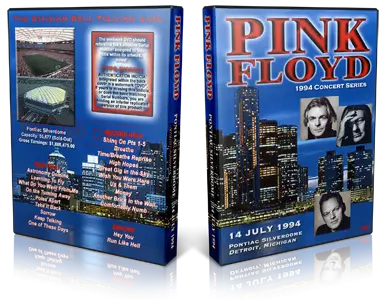 Artwork Cover of Pink Floyd 1994-07-14 DVD Detroit Audience