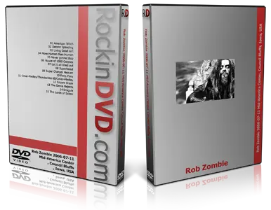 Artwork Cover of Rob Zombie 2006-07-11 DVD Council Bluffs Audience