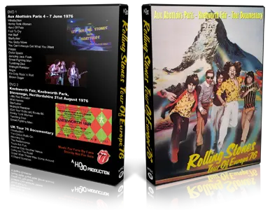 Artwork Cover of Rolling Stones 1976-06-04 DVD Paris Proshot