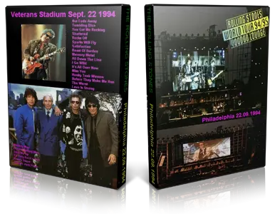 Artwork Cover of Rolling Stones 1994-09-22 DVD Philadelphia Audience