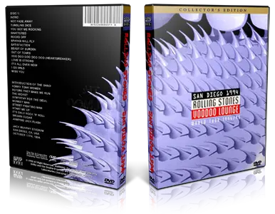 Artwork Cover of Rolling Stones 1994-10-17 DVD San Diego Proshot