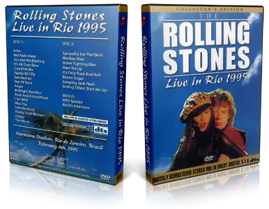 Artwork Cover of Rolling Stones 1995-02-04 DVD Rio de Janeiro Proshot