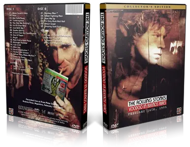 Artwork Cover of Rolling Stones 1995-02-16 DVD Buenos Aires Proshot