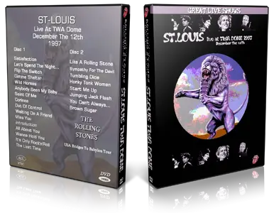 Artwork Cover of Rolling Stones 1997-12-12 DVD St Louis Proshot
