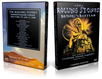Artwork Cover of Rolling Stones 1998-01-17 DVD New York City Audience