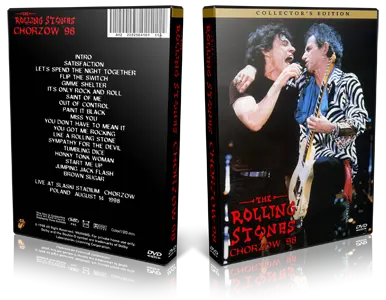 Artwork Cover of Rolling Stones 1998-08-14 DVD Chorzow Proshot