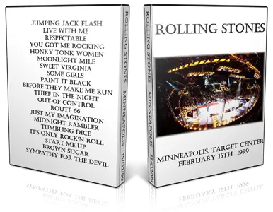 Artwork Cover of Rolling Stones 1999-02-15 DVD Minneapolis Audience