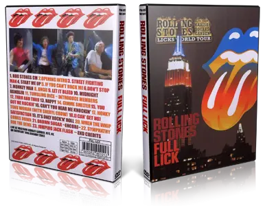 Artwork Cover of Rolling Stones 2003-01-18 DVD New York Proshot