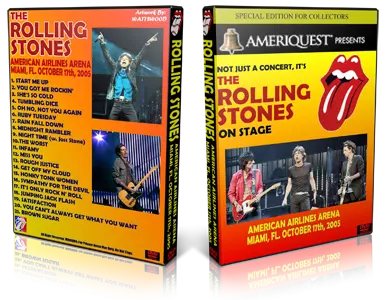 Artwork Cover of Rolling Stones 2005-10-17 DVD Miami Audience