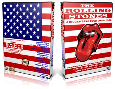 Artwork Cover of Rolling Stones 2006-11-22 DVD Los Angeles Audience