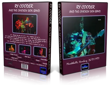 Artwork Cover of Ry Cooder 1977-01-26 DVD Hamburg Proshot