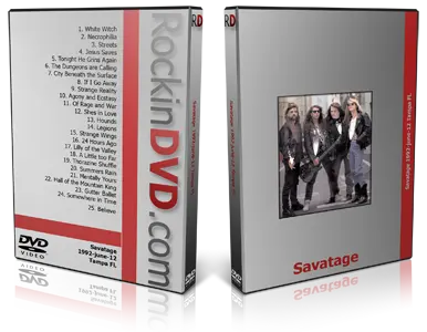 Artwork Cover of Savatage 1992-06-12 DVD Tampa Audience