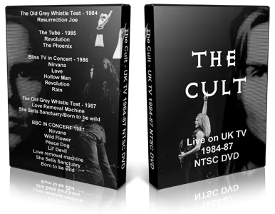 Artwork Cover of The Cult Compilation DVD UK TV 1984-87 Proshot