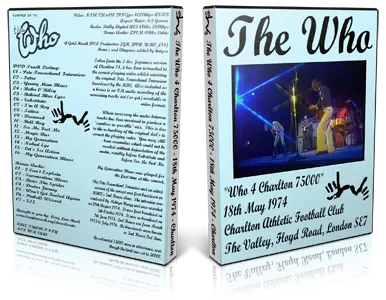 Artwork Cover of The Who 1974-05-18 DVD London Proshot