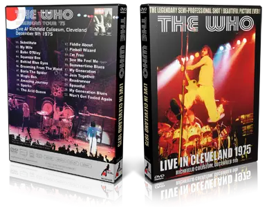 Artwork Cover of The Who 1975-12-09 DVD Cleveland Audience