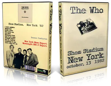 Artwork Cover of The Who 1982-10-13 DVD New York City Proshot