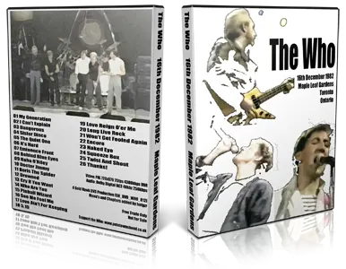 Artwork Cover of The Who 1982-12-16 DVD Toronto Proshot