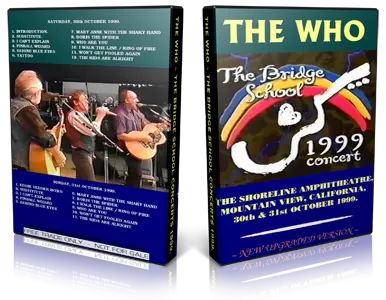 Artwork Cover of The Who 1999-10-30 DVD Mountain View Proshot