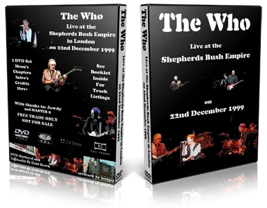 Artwork Cover of The Who 1999-12-22 DVD London Audience