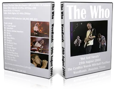 Artwork Cover of The Who 2000-08-29 DVD Houston Proshot