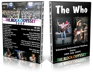 Artwork Cover of The Who 2004-07-24 DVD Yokohama Proshot