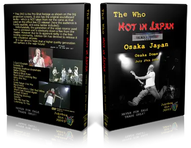 Artwork Cover of The Who 2004-07-25 DVD Osaka Proshot