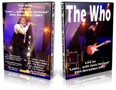 Artwork Cover of The Who 2007-11-30 DVD London Proshot