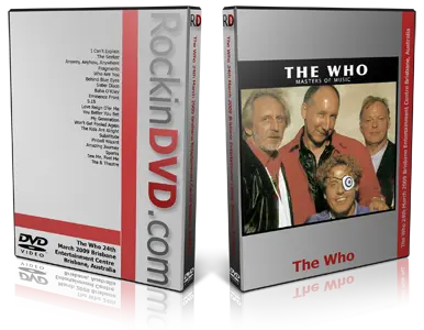 Artwork Cover of The Who 2009-03-24 DVD Brisbane Audience