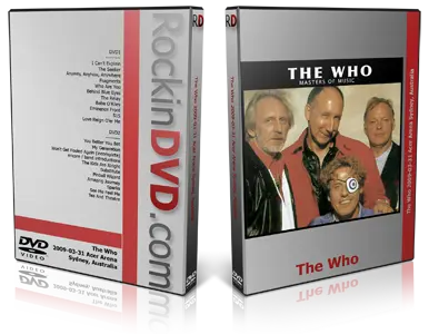 Artwork Cover of The Who 2009-03-31 DVD Sidney Audience