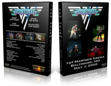 Artwork Cover of Van Halen 2008-05-15 DVD Baltimore Audience