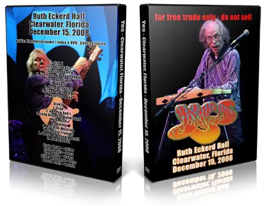 Artwork Cover of Yes 2008-12-15 DVD Clearwater Audience