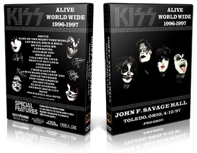 Artwork Cover of KISS 1997-04-12 DVD Toledo Proshot