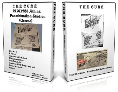 Artwork Cover of The Cure 1985-07-27 DVD Athens Proshot