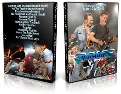 Artwork Cover of Van Halen 2015-03-30 DVD Hollywood Audience
