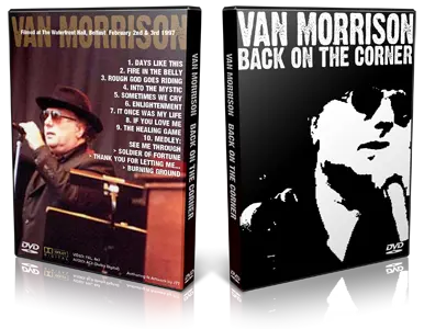 Artwork Cover of Van Morrison 1997-02-02 DVD Belfast Proshot
