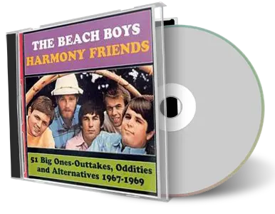 Front cover artwork of Beach Boys Compilation CD Harmony Friends Soundboard