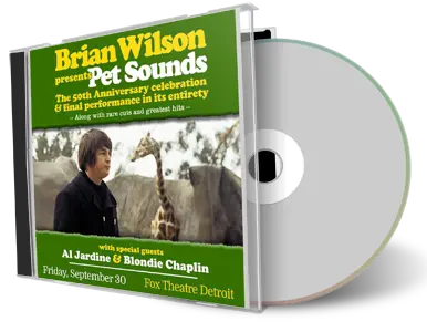 Front cover artwork of Brian Wilson 2016-09-30 CD Detroit Audience