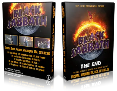 Artwork Cover of Black Sabbath 2016-02-06 DVD Tacoma Audience